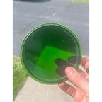 Vintage Kopp Glass Green Lens Railroad Traffic Switch Lantern Signal Lamp 4.75"