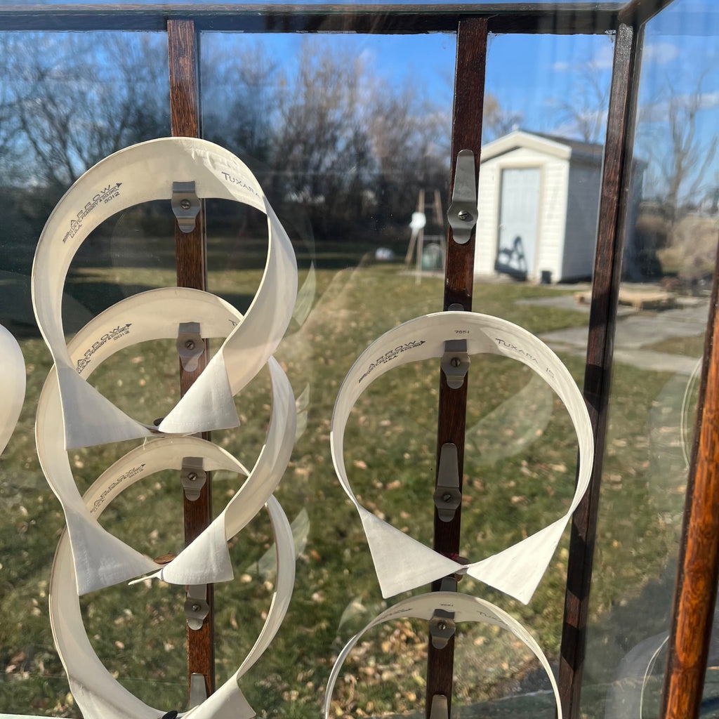 Original Vintage 1930s Arrow Shirt Collars Advertising Store Display Case Oak