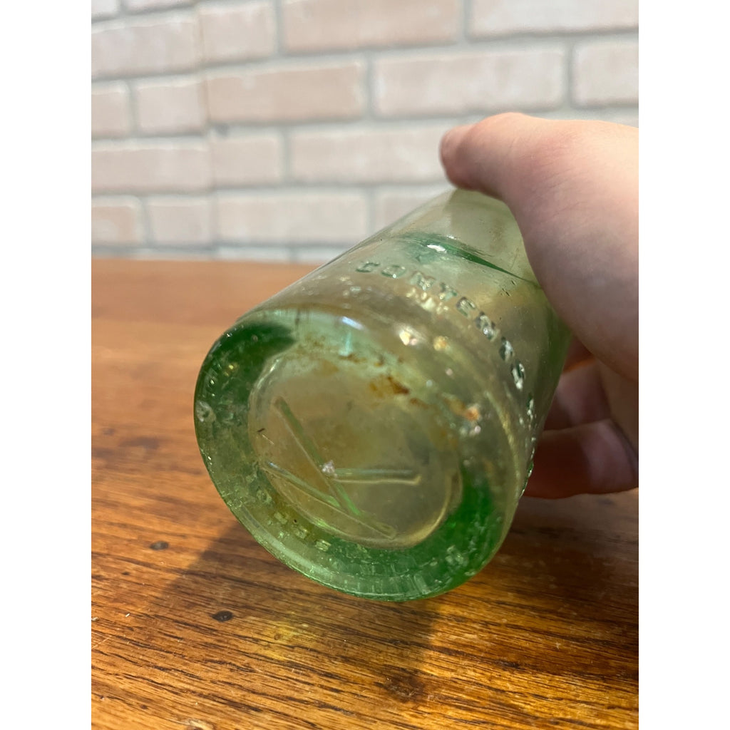 (3) 1920s Beloit Wis Kantor's Kantor Soda Bottle Aqua Rough