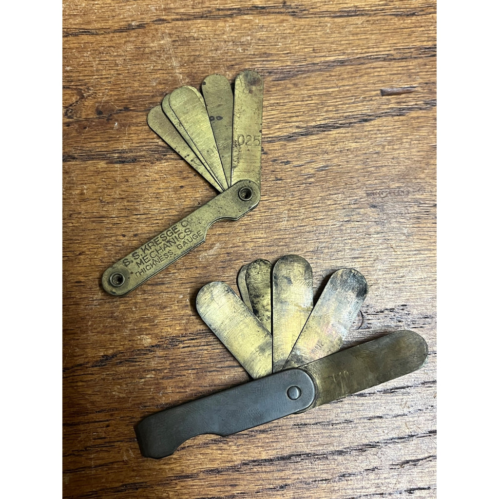 Vintage S.S. Kresge Co. Mechanics Thickness Gauge Tool Lot (2)