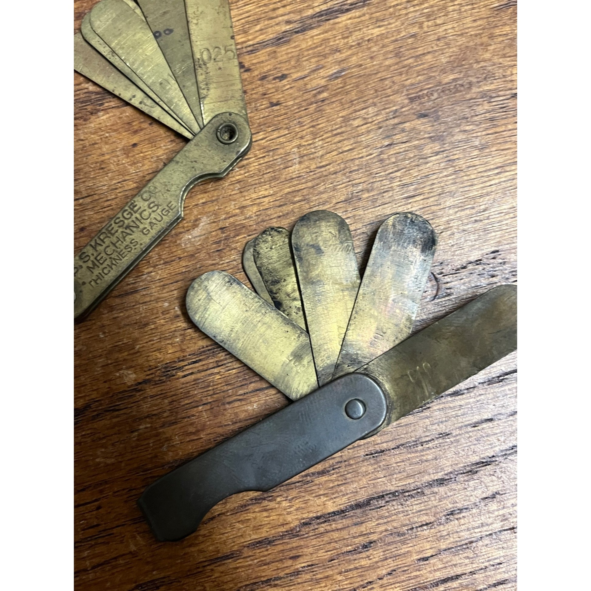 Vintage S.S. Kresge Co. Mechanics Thickness Gauge Tool Lot (2)
