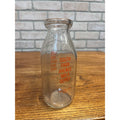 Vintage South Park Avenue Milk Depot Glass Milk Bottle Fond du Lac, WI One Pint