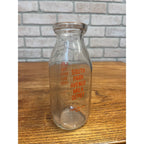 Vintage South Park Avenue Milk Depot Glass Milk Bottle Fond du Lac, WI One Pint