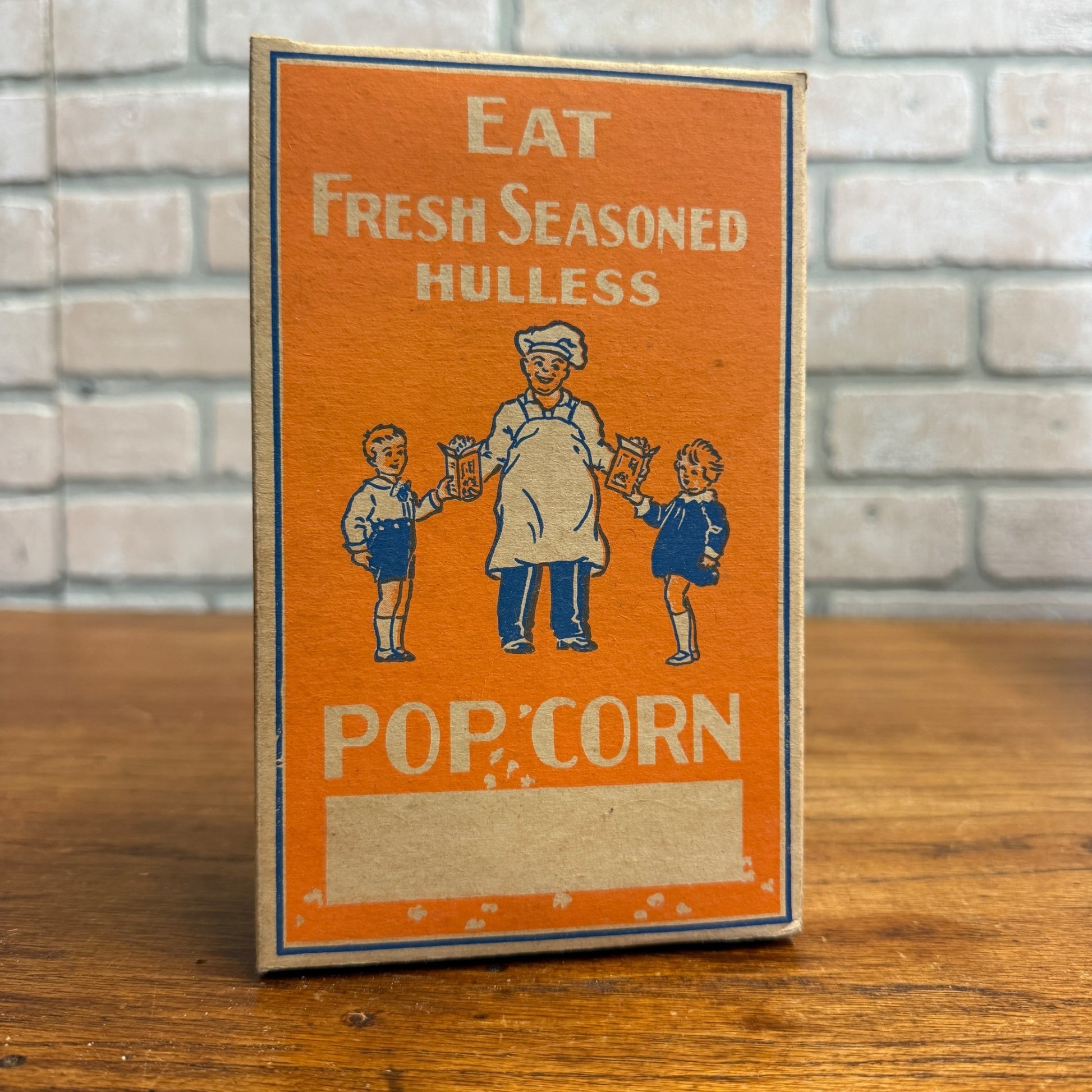 Vintae Eat Hulless Seasoned Popcorn Grocery Kitchen Decor Box