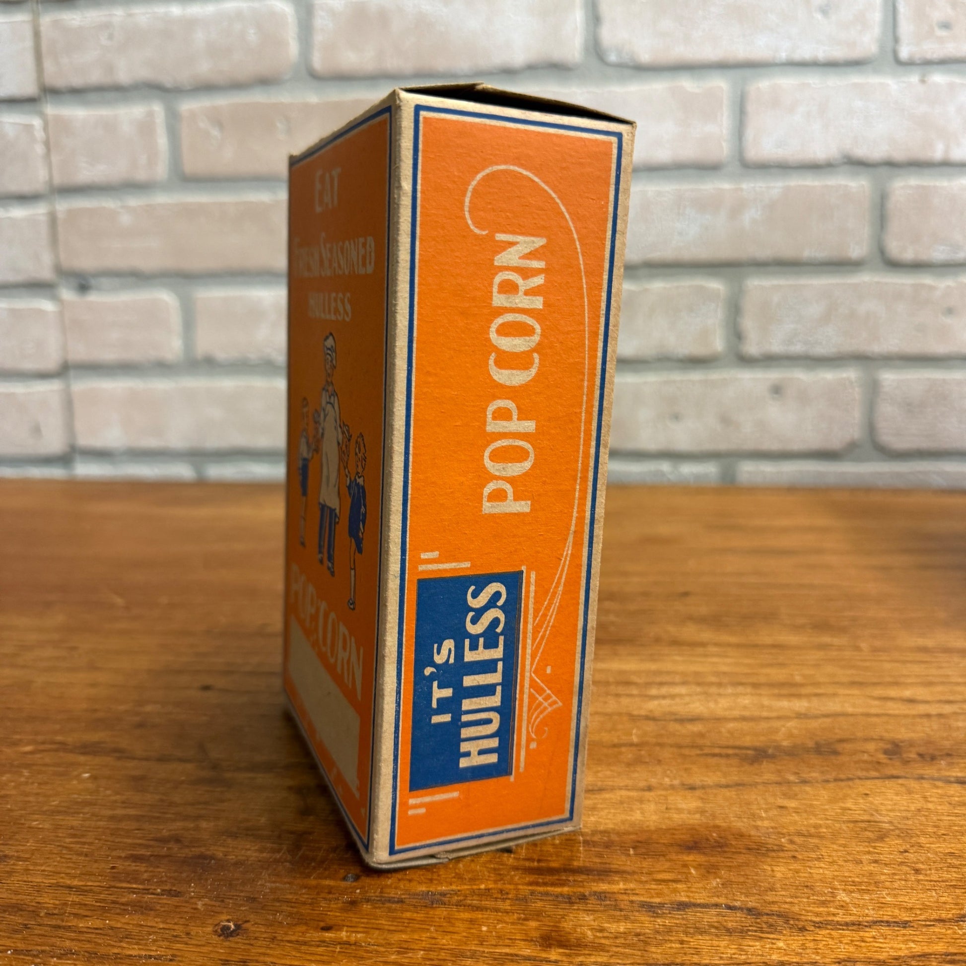 Vintae Eat Hulless Seasoned Popcorn Grocery Kitchen Decor Box