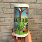 Vtg 70s Hamm's Beer Stein Bear Thermo Serv Plastic Mug Raccoon Beaver Nature USA