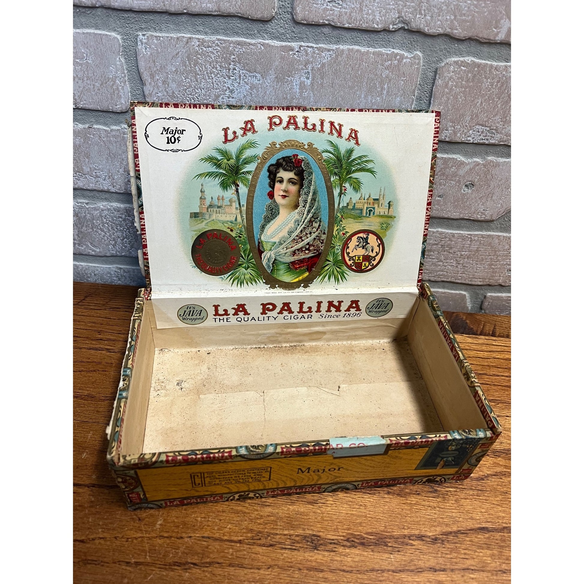 Vintage La Palina Major Cigars Advertising Box Empty Congress Cigar Co. NY