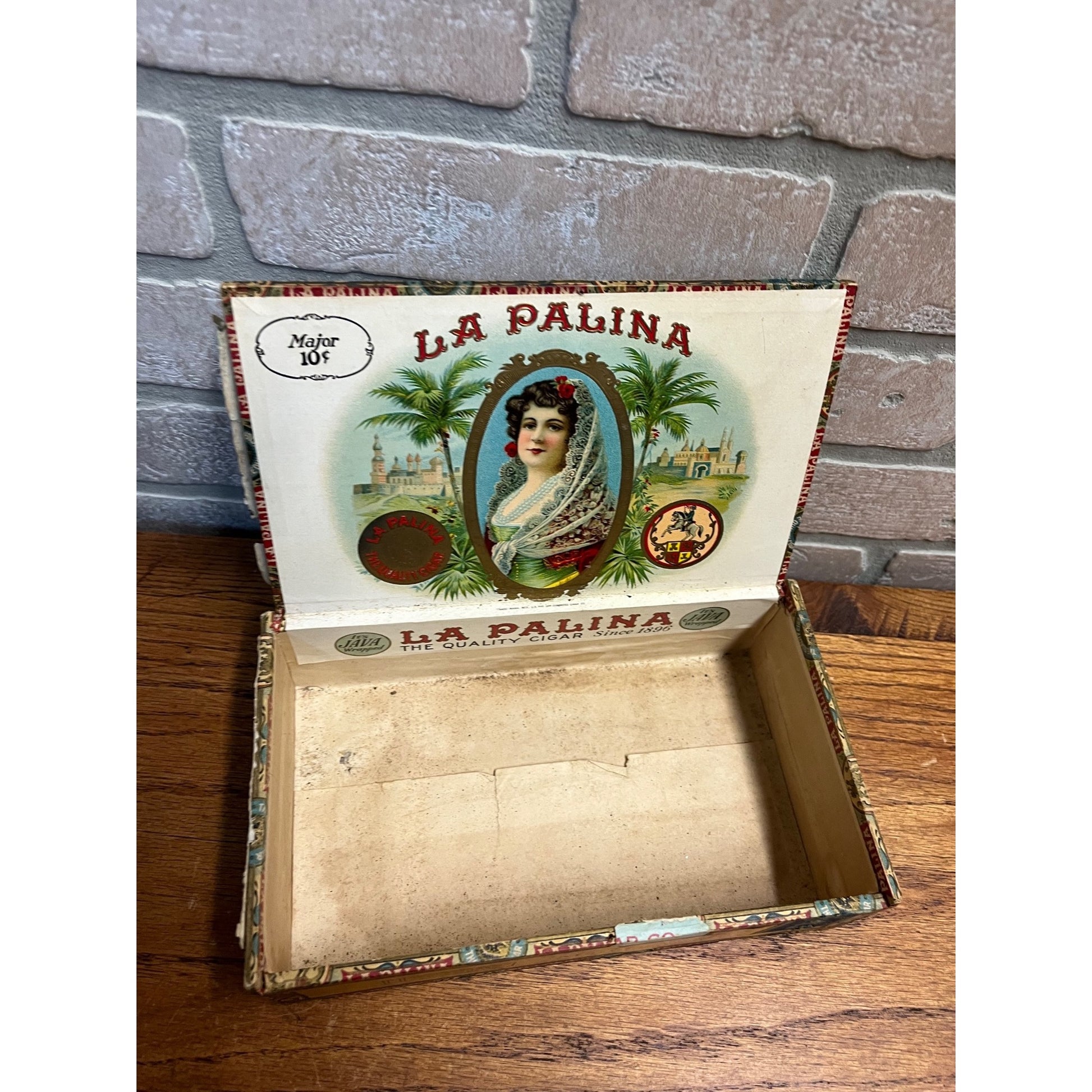 Vintage La Palina Major Cigars Advertising Box Empty Congress Cigar Co. NY