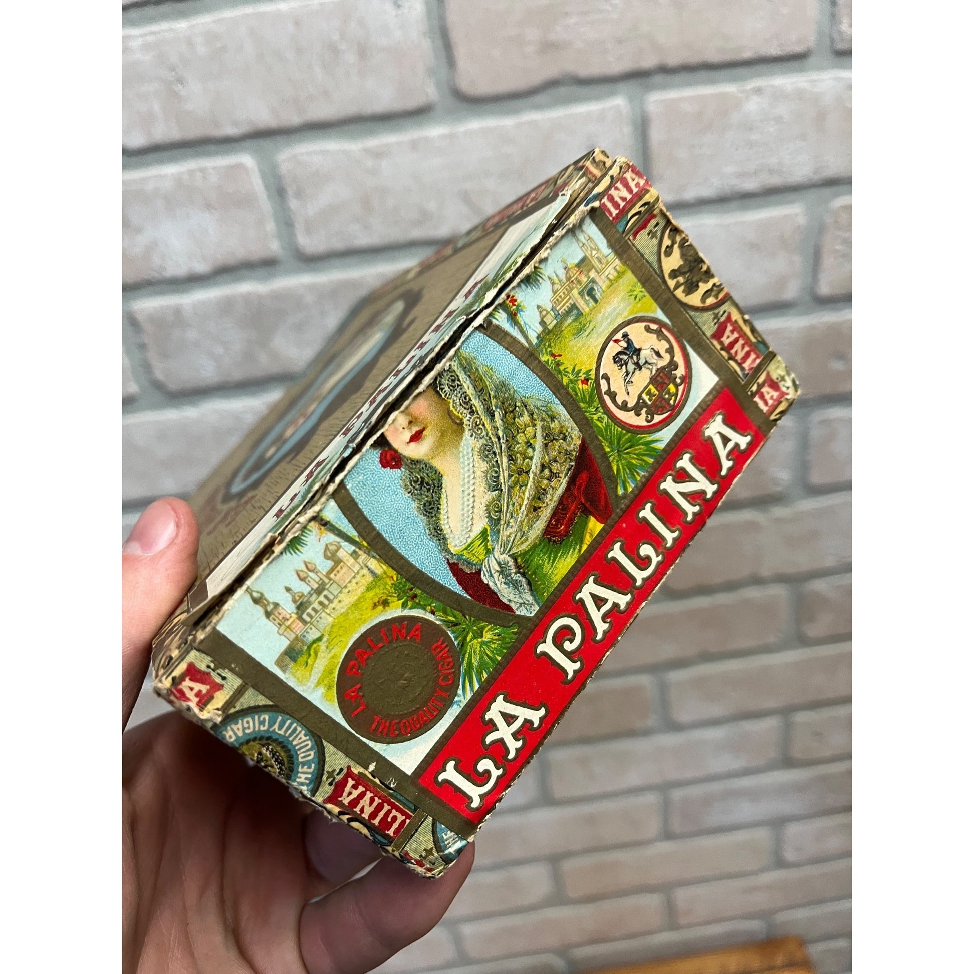 Vintage La Palina Major Cigars Advertising Box Empty Congress Cigar Co. NY