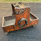 Antique Primitive 1800s Wooden Farm Horse Farrier Blacksmith Tool Box Tote OOAK