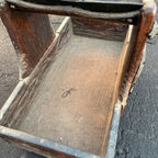 Antique Primitive 1800s Wooden Farm Horse Farrier Blacksmith Tool Box Tote OOAK