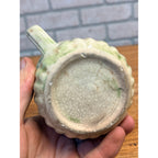 Antique Random Lake Dairy Wis Stoneware Pitcher Spongeware Advertising Creamer