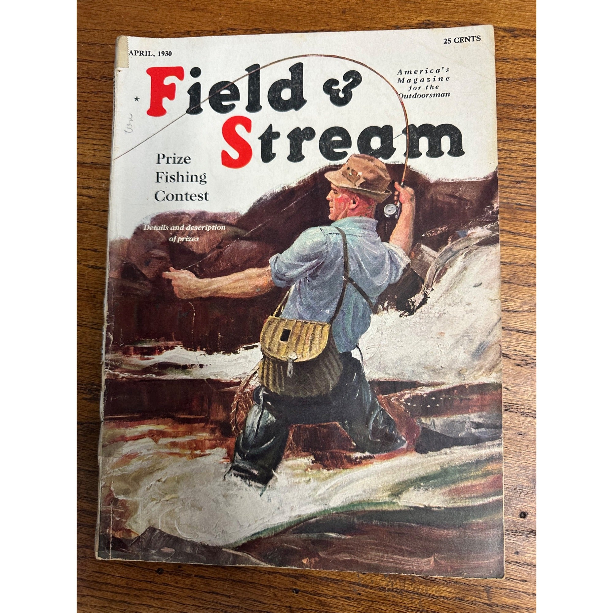 Vintage Field & Stream Outdoorsman Magazine (April 1930) No 12 Hunting Fishing