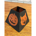 Vintage 1930s Halloween Gibson Papser Oil kerosene Lamp Shade 4-Sided JOL Cat