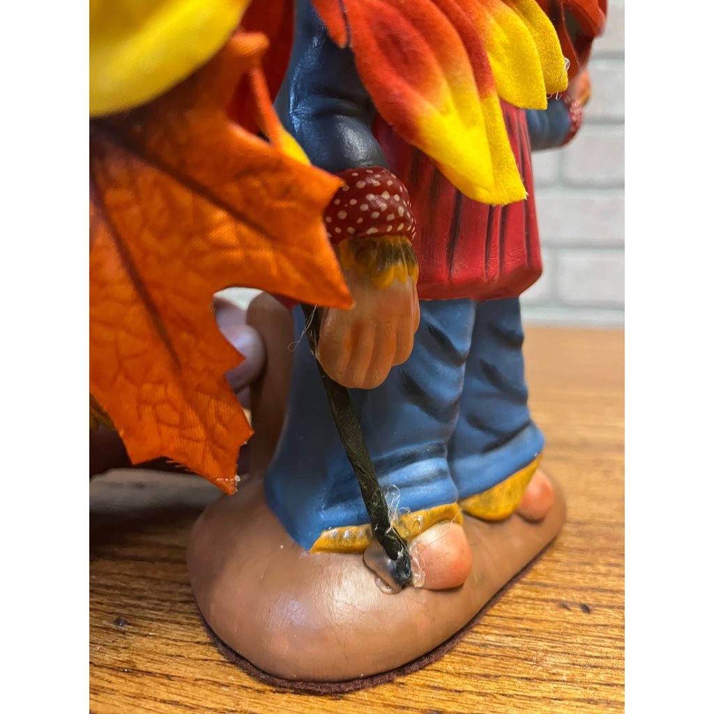 Vintage 1970’s Light Up Ceramic Scarecrow For Sale Pumpkins Halloween