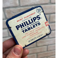 Vintage Phillips Milk of Magnesia Tablets Original Tin W/ Contents