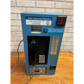 Vintage 1980s Coin-Operated Wall-Mount Pay Telephone Blue Steel Caller COCOT