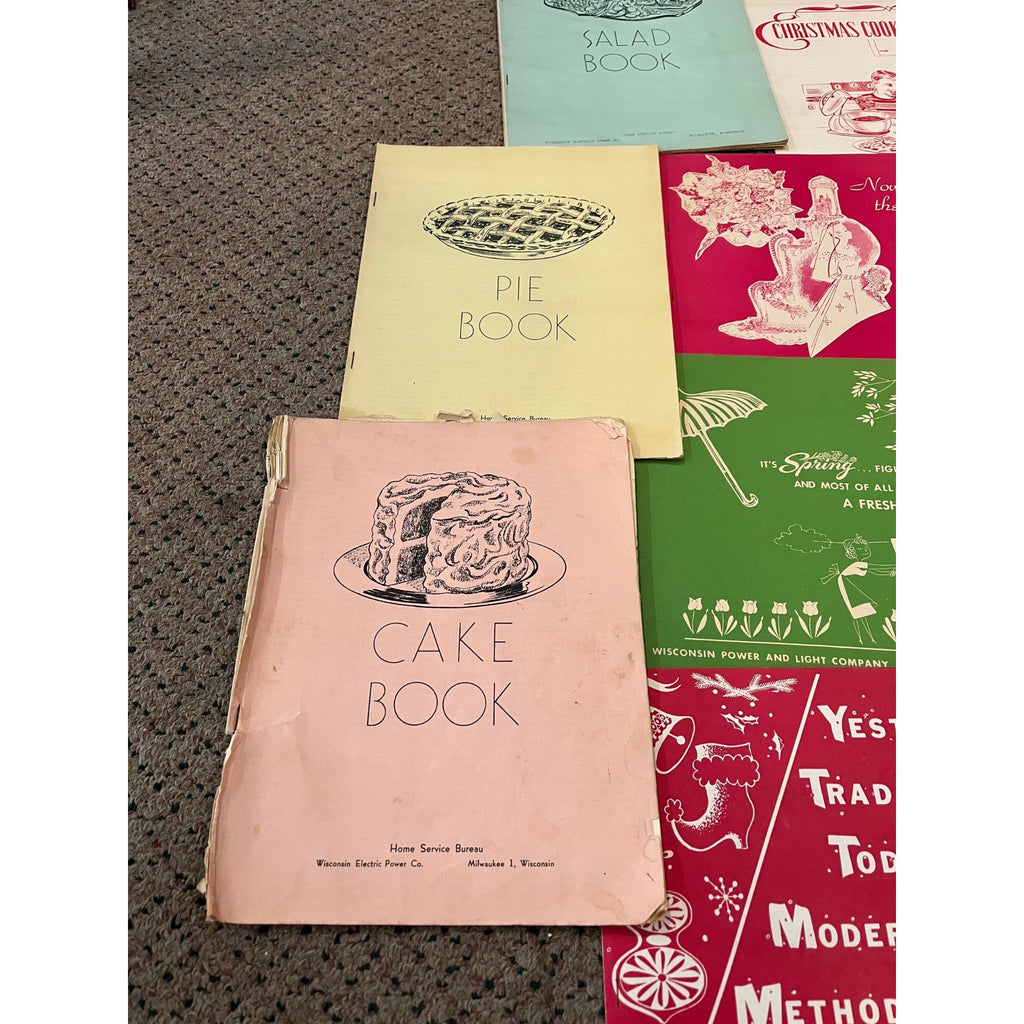 Vintage 1950s Wisconsin Power & Light Company Recipe Books Christmas Huge Lot