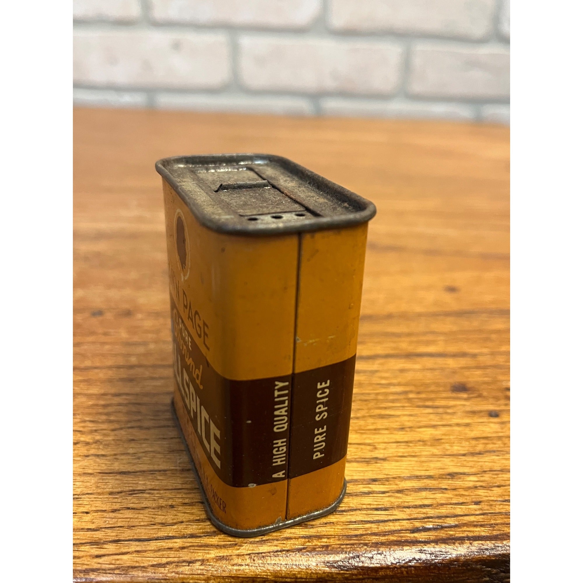 Vintage Ann Page Pure Ground Allspice Spice Tin Advertising Can The Great A&P Tea Co. New York, N.Y.