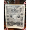 World War I 1917 Soldiers Memorial Poster WWI Washington Woodrow Wilson WW1