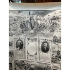 World War I 1917 Soldiers Memorial Poster WWI Washington Woodrow Wilson WW1