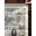 World War I 1917 Soldiers Memorial Poster WWI Washington Woodrow Wilson WW1