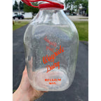 Vintage Wayside Dairy Belgium Wisconsin Wis WI ONE GALLON Glass Milk Bottle