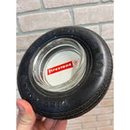 Vintage Firestone Steel Belted Radial 500 Rubber Glass Tire Advertising Ashtray