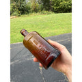 Vintage Honey Amber Sanford's Inks One Pint and Library Paste Bottle Embossed