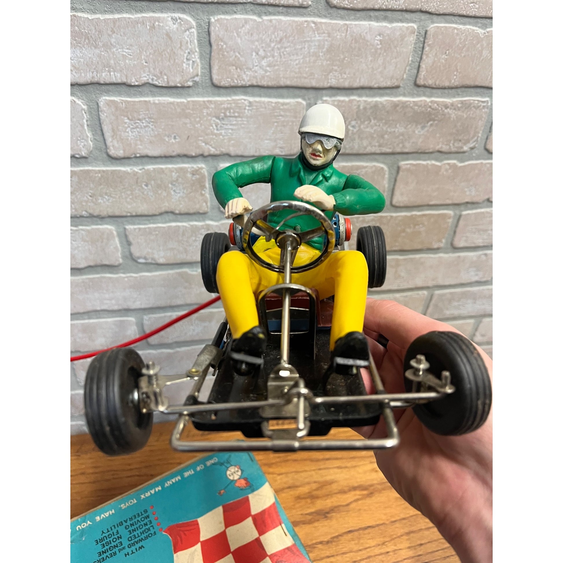 Vintage 1960's Marx Race-A-Kart Remote Control Toy Original Box
