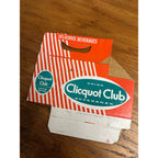 Clicquot Club Beverages Cardboard Carrier Six Pack Carton Bottle 6-Pack Case Vintage