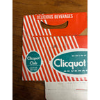 Clicquot Club Beverages Cardboard Carrier Six Pack Carton Bottle 6-Pack Case Vintage