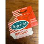 Clicquot Club Beverages Cardboard Carrier Six Pack Carton Bottle 6-Pack Case Vintage