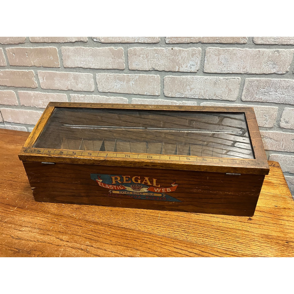Vintage Regal Elastic Web Country General Store Advertising Display Sewing