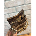 Antique Leather Belt Tool Holder Frog Lineman Fence Pliers Holster c1930