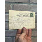 RPPC Gresham Wisconsin  "La Dalls" Falls Flowing River Real Photo Wis WI