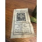 Vintage Early 1900s Campholatum Salve Box & Label for 1oz Jar Medical
