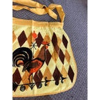 Vintage 1970s NOS Terry Treasure Rooster Kitchen Apron Towel Set MCM Retro US