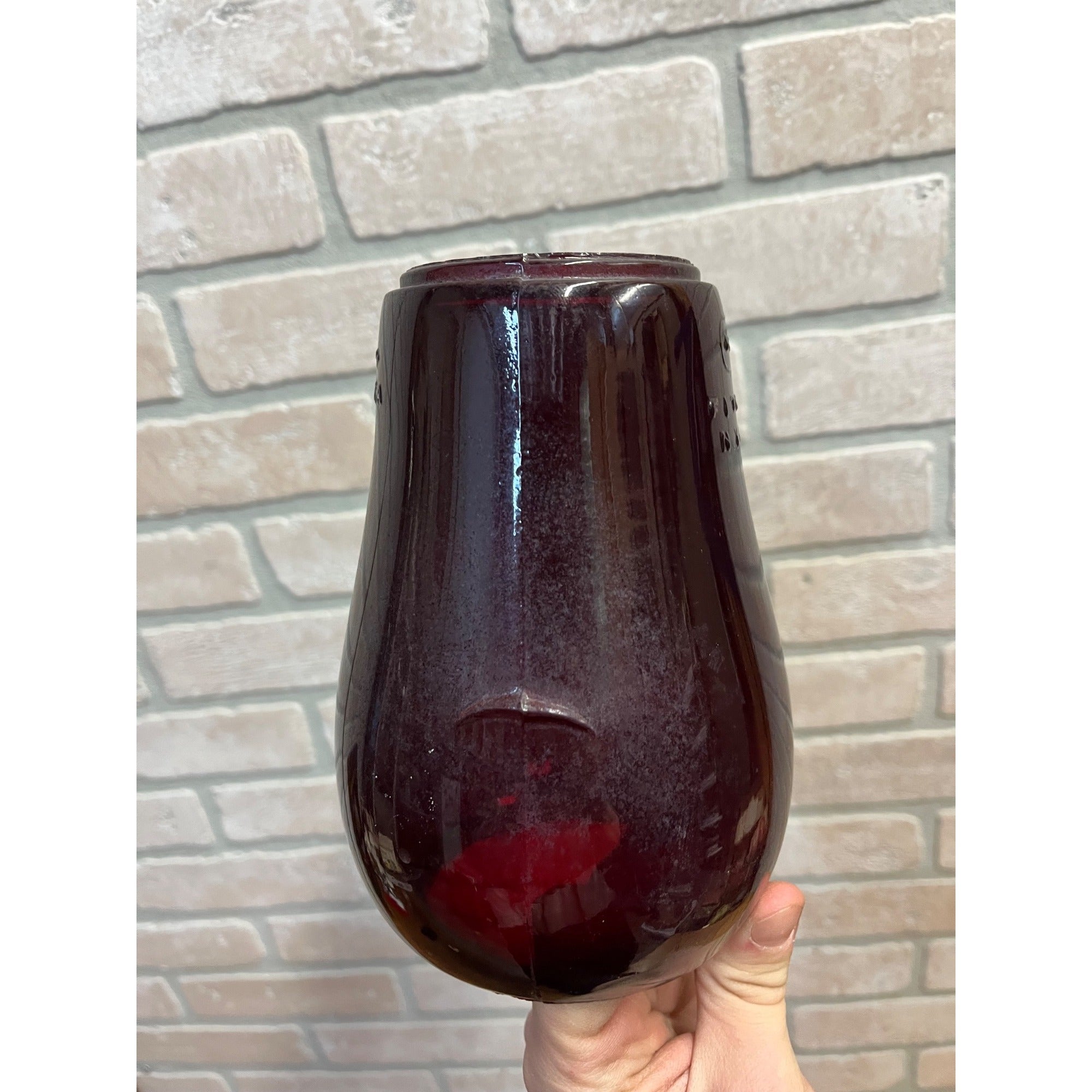 Dietz Fitzall Ruby Red Lantern Globe Replacement 4H Loc-Nob