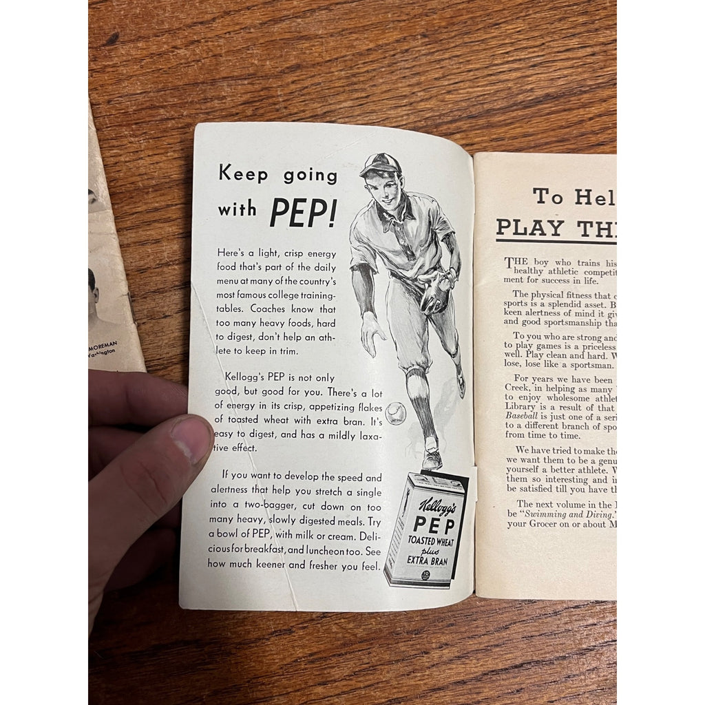 Vintage 1934 Kellogg’s Baseball Booklet Sports Library Premium Paperback Early