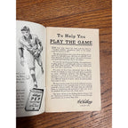 Vintage 1934 Kellogg’s Baseball Booklet Sports Library Premium Paperback Early