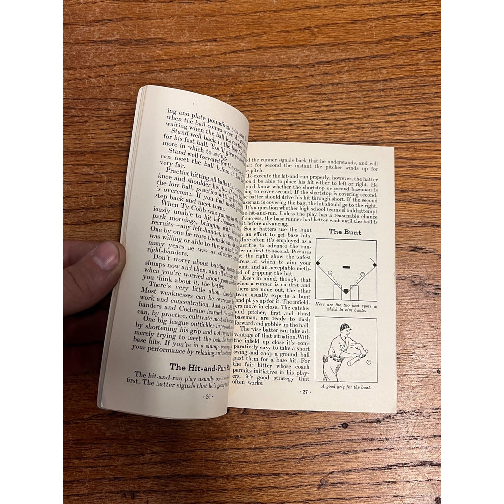 Vintage 1934 Kellogg’s Baseball Booklet Sports Library Premium Paperback Early