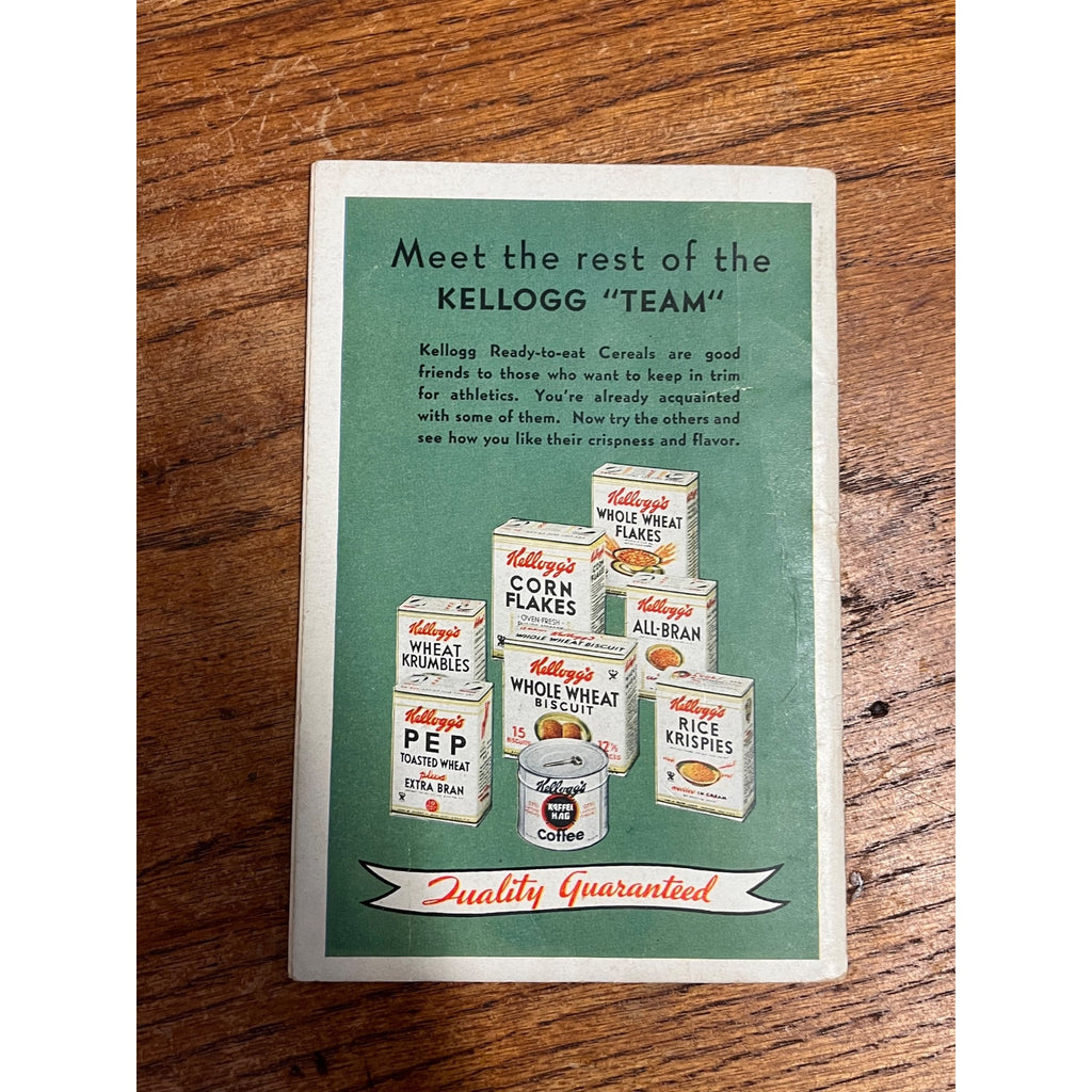 Vintage 1934 Kellogg’s Baseball Booklet Sports Library Premium Paperback Early