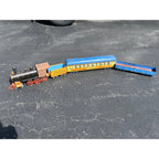 RARE Converse Large Scale Tin Train Toy 4pc Set Locomotive Manila Passenger Car