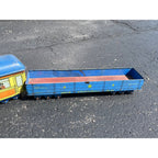 RARE Converse Large Scale Tin Train Toy 4pc Set Locomotive Manila Passenger Car