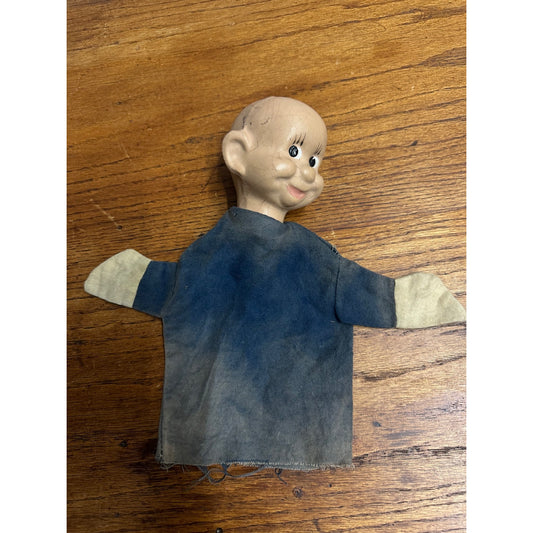 Vintage Dopey Hand Puppet Snow White Seven Dwarfs Composition Head
