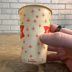 7oz Enjoy Coca Cola Star Things Go Better Coke Fishtail Paper Wax Cup Soda
