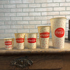 7oz Enjoy Coca Cola Star Things Go Better Coke Fishtail Paper Wax Cup Soda