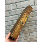Vintage Antique Boot Jack Plug Tobacco Box EMPTY