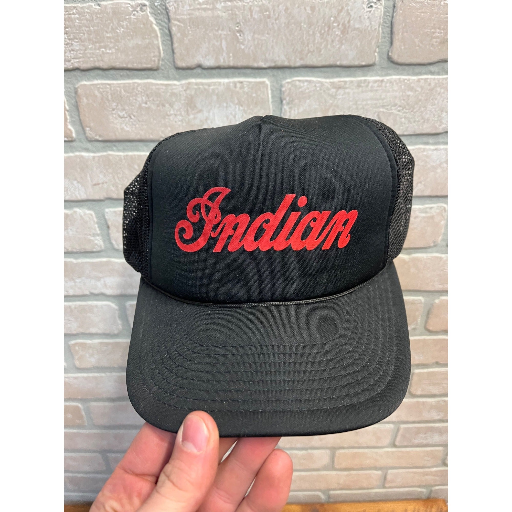 Vintage 80s 90s Indian Motorcycles Adjustable Baseball Cap Youngan Hat Co.